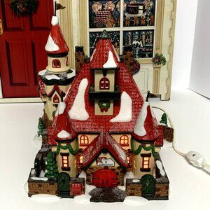 Dept 56 Rt 1, North Pole, Home Of Mr & Mrs Claus - With Box North Pole Village